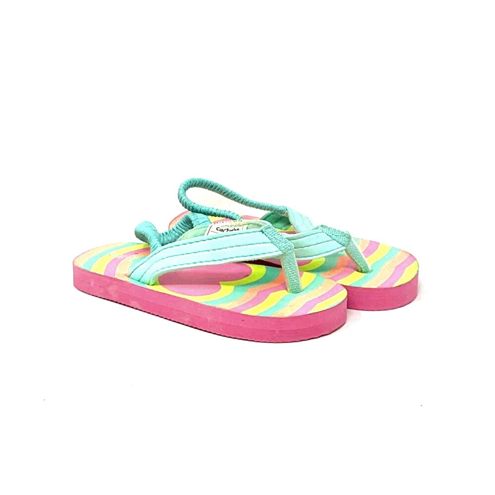 Carter’s Girls FlipFlops Multicolor Size Toddler S/P‎ (5-6)